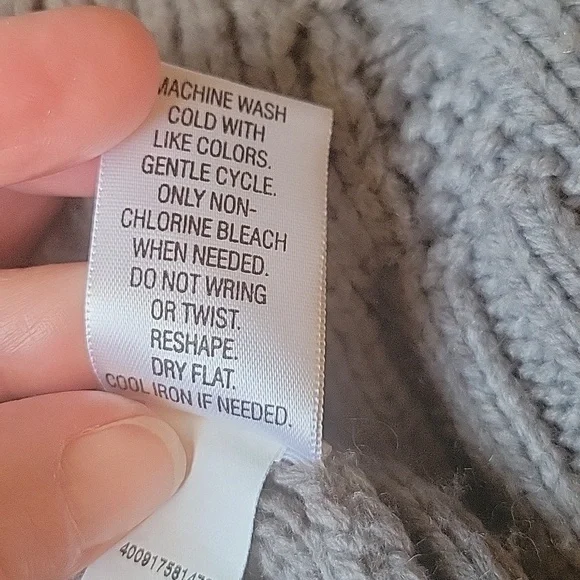 Sonoma cable knit gray sweater - Picture 5 of 6